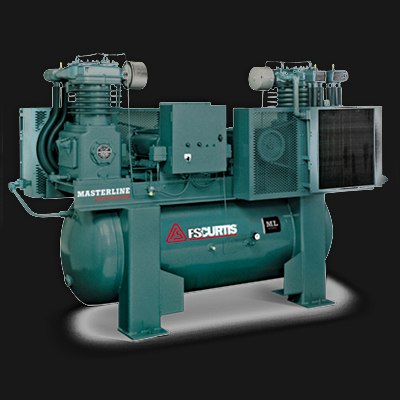 FS Curtis Masterline duplex reciprocating air compressor — MACWORX authorized BC distributor