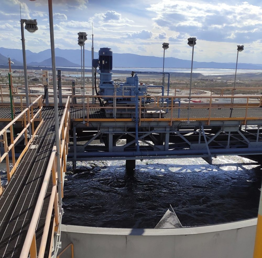 Mixtec agitator installed at a mining operation